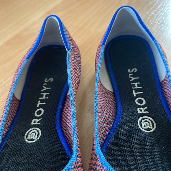 Rothy’s The Point Tangerine Triple Stitch DISCONTINUED COLOR size 8 - Picture 3 of 5